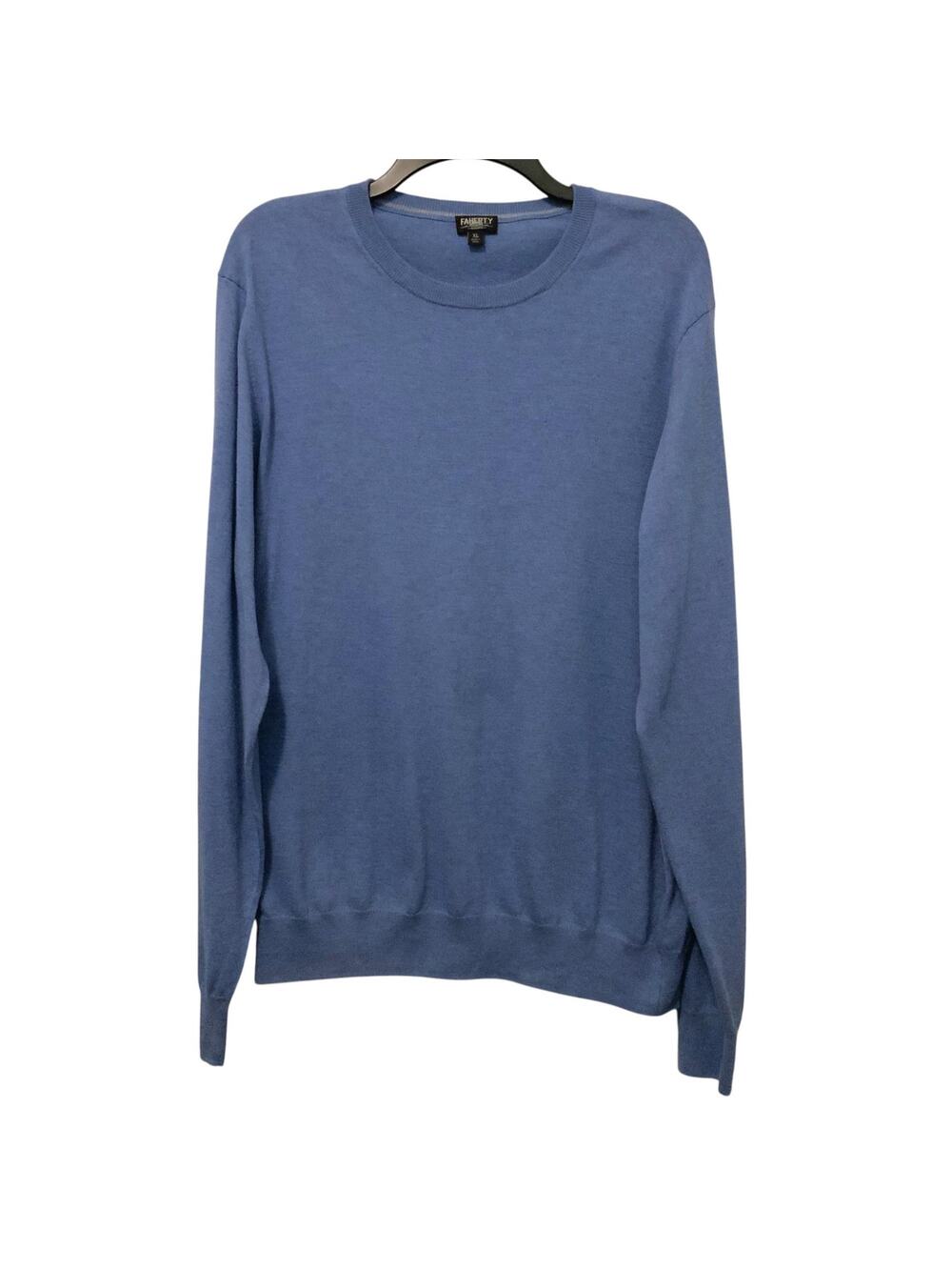 Faherty Movement Crewneck Sweater Coolmax Blue Mens XL